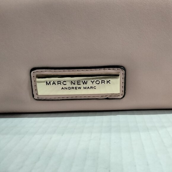 Marc New York Andrew Marc Leather Wallet, Pink Wristlet, NWT - Picture 2 of 9